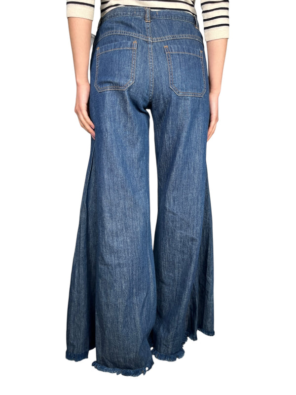 Jeans  Bota Desflecada