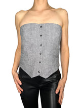 Gillet Strapless Cuadrillé