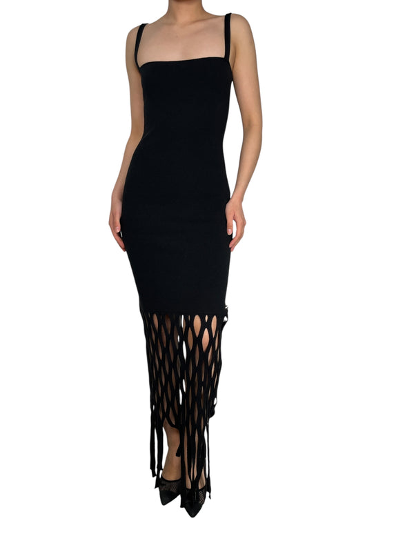 Vestido Tejido Flecos