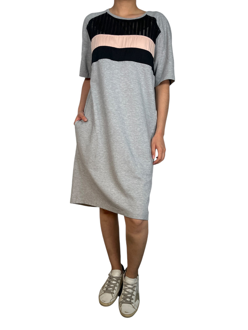 Vestido Gris Bolsillos