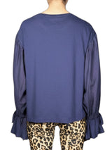 Blusa Mangas Fruncidas