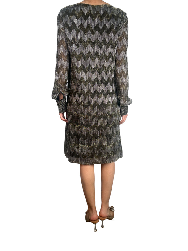 Vestido Fibras Metalizadas