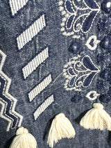 Vestido Denim Borlas