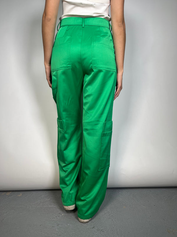 Pantalón Cargo Satinado