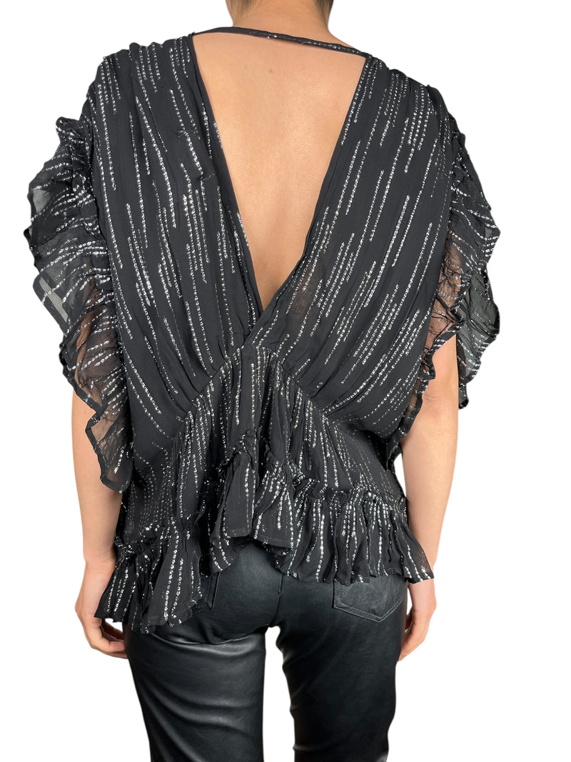 Blusa Fibras Metalizadas