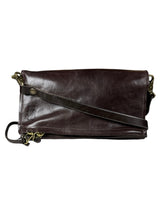Cartera Margaret Ébano Liso Cuero