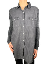 Camisa Denim Negro