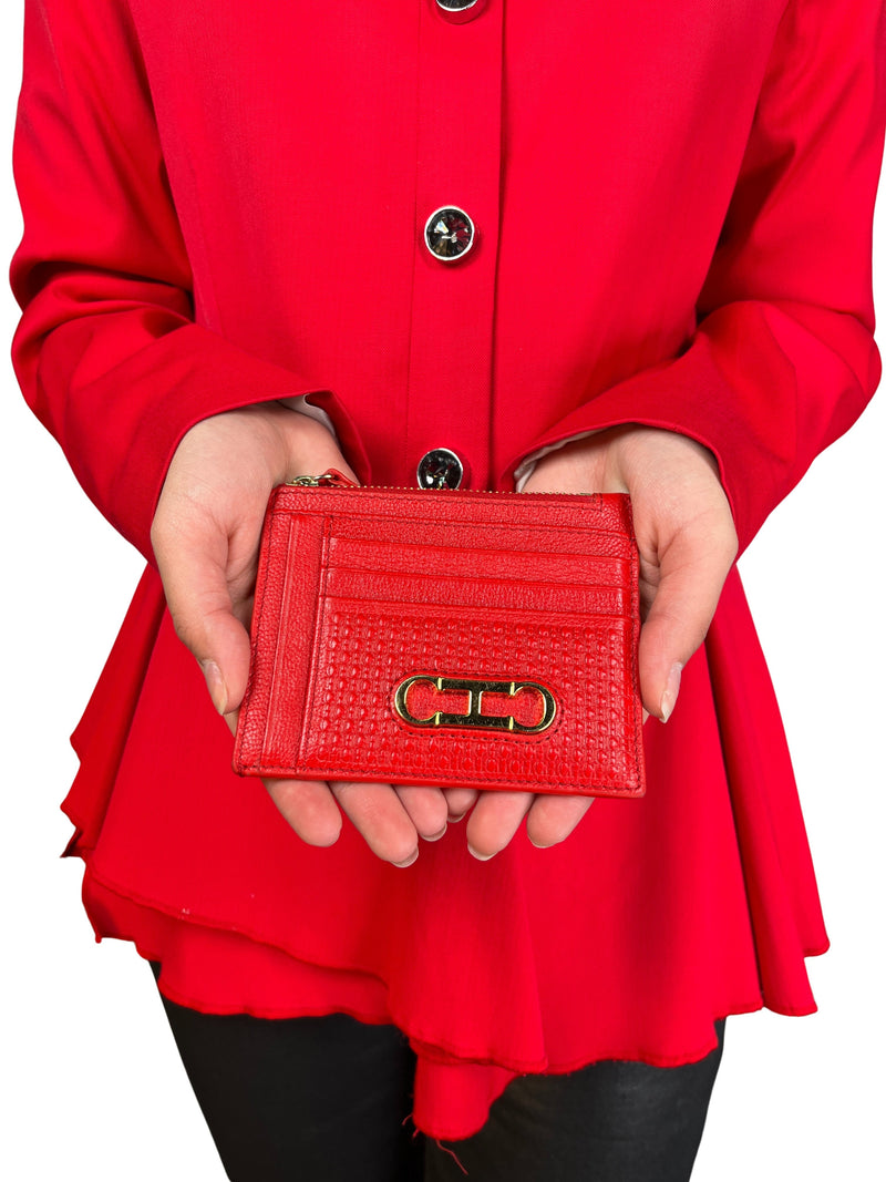 Monedero Cuero Red