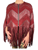 Chaqueta Violet  Flecos Cuero