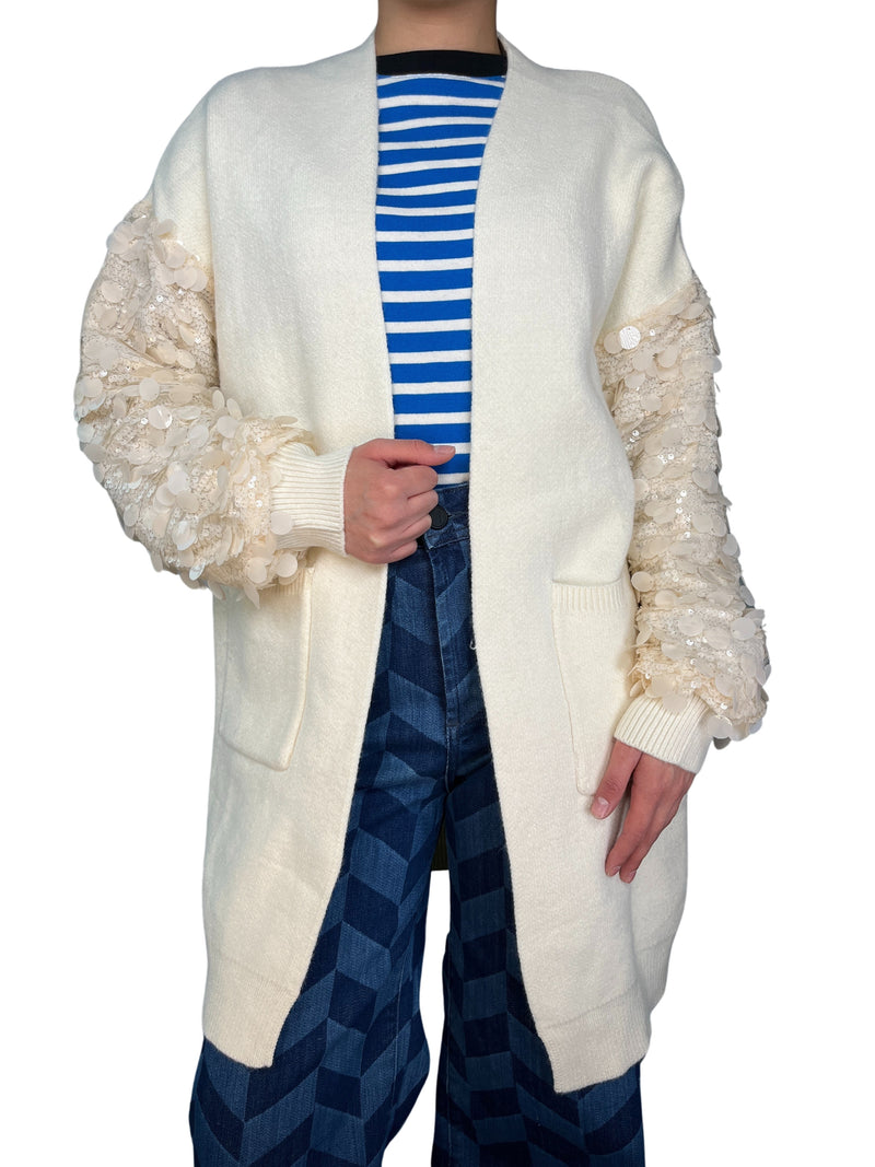 Sweater Santino lentejuelas en mangas