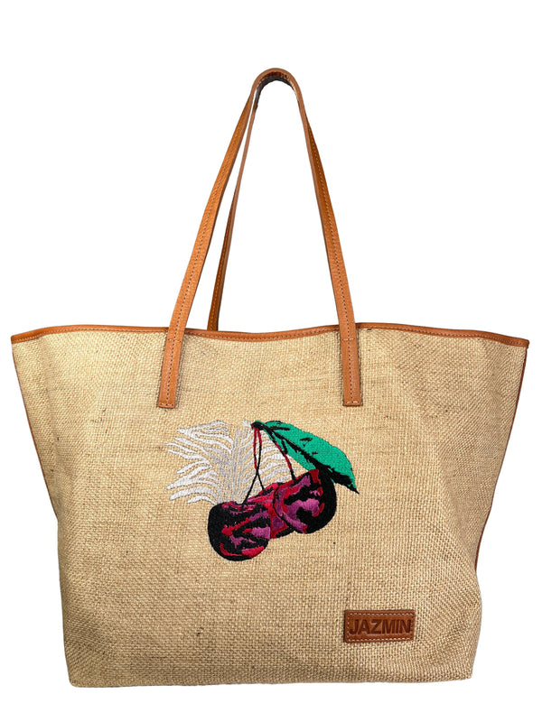 Tote Cherry Zebra