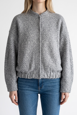 Chaqueta Tipo Bomber Tejida
