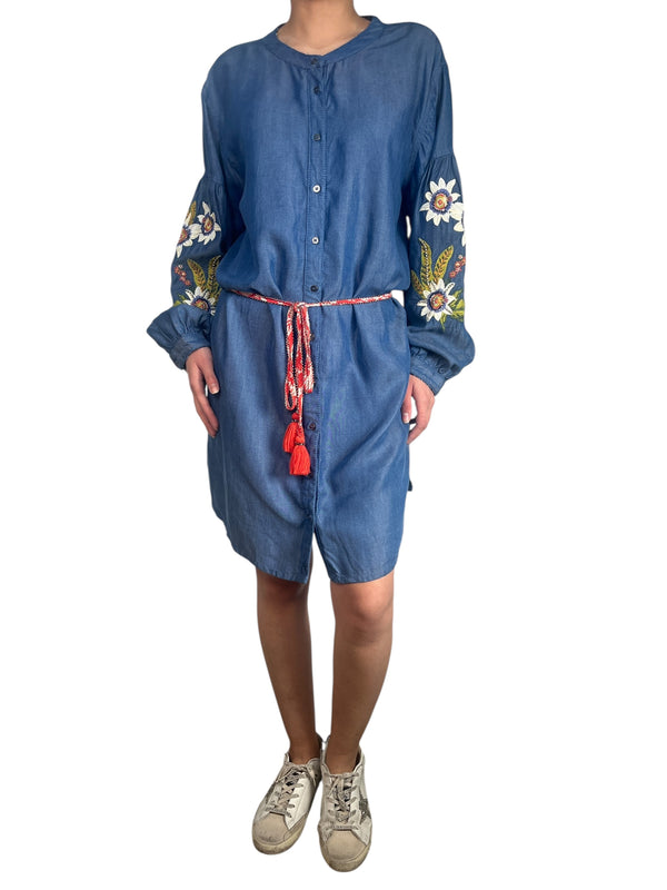 Vestido Camisero Bordado