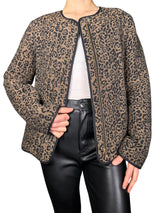 Chaqueta Animal Print Texturizada