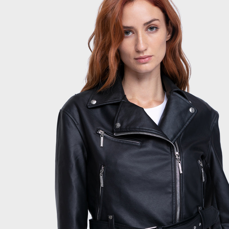 Campera Kimbery Black Ecocuero