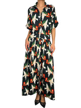 Vestido Trench Pájaros