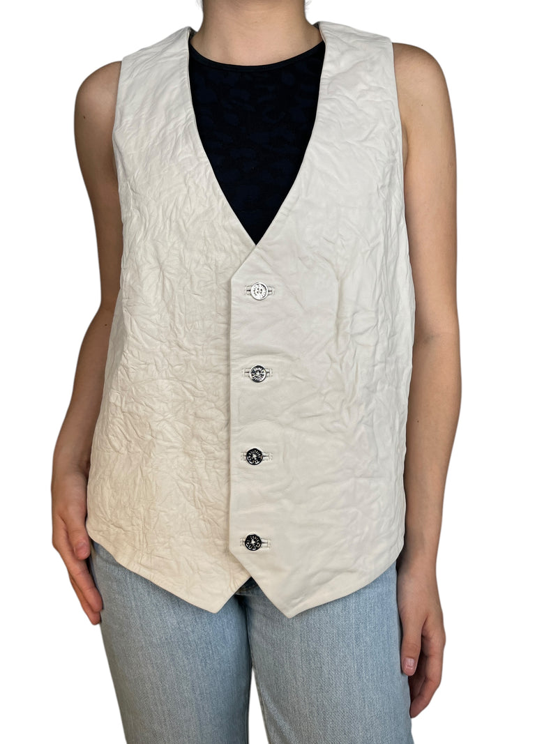 Gilet Emilie Cuero Arrugado