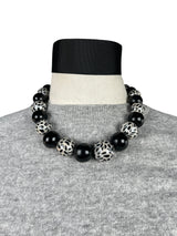 Collar Animal Print Glitter