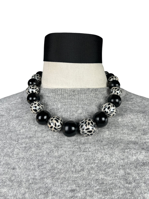 Collar Animal Print Glitter