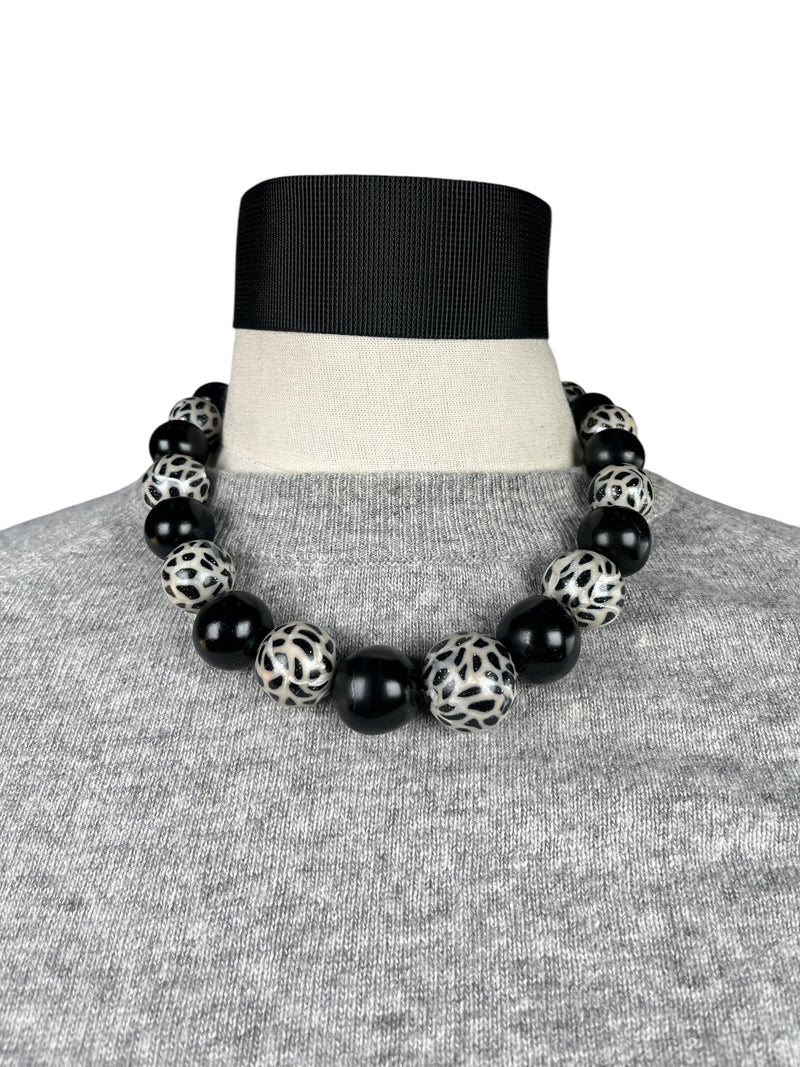 Collar Animal Print Glitter