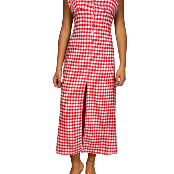 Moda Vestido Rojo Cuadros Zara Moda Vestidos Celebracion Zara