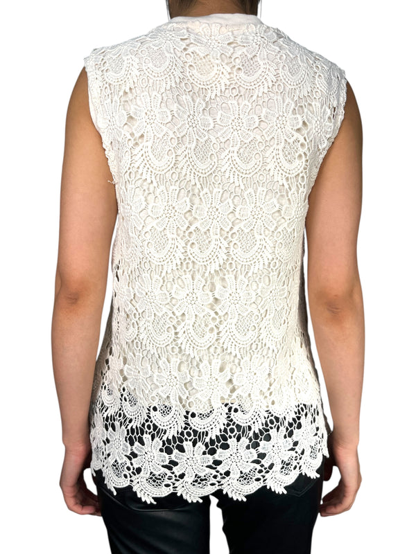 Blusa Guipur Aplicaciones