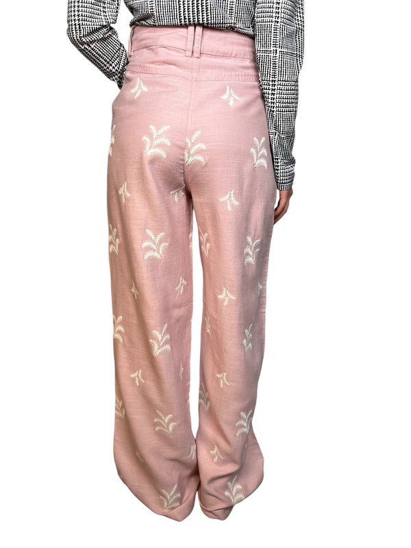 Pantalón Viscosa Bordado