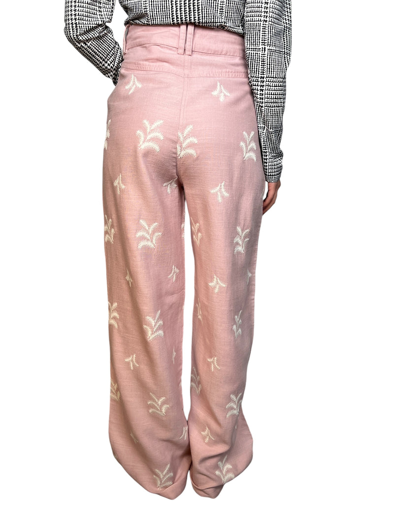 Pantalón Viscosa Bordado