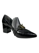 Mocasines De Tacón Cuero