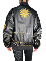 Chaqueta Bomber Sun Black Ecocuero