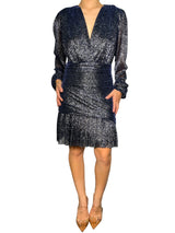 Vestido Draped Lurex
