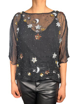 Blusa Bordada Lentejuelas