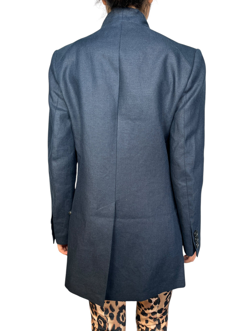 Chaqueta Lino Azul