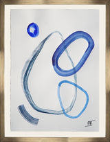 Abstracción minimal azul