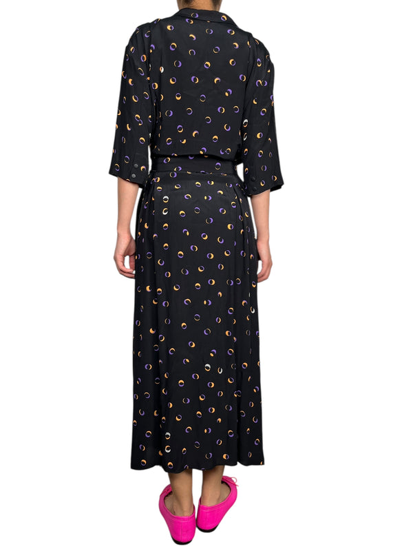 Vestido Viscosa Estampado Luna