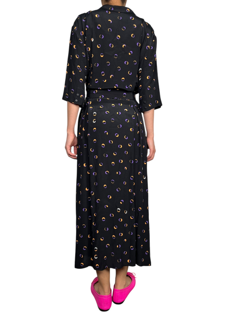 Vestido Viscosa Estampado Luna