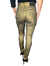 Jeans Slim Metal Gold