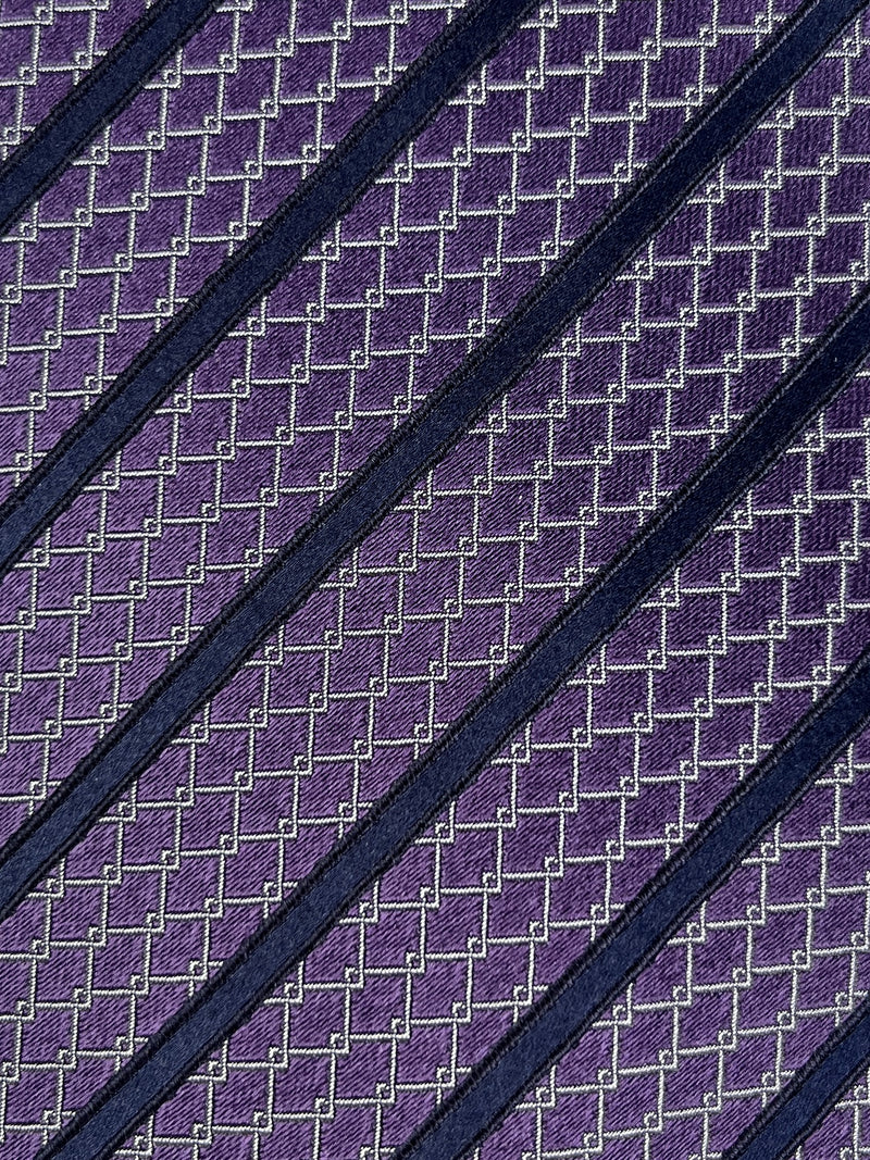 Corbata Morada Estampada