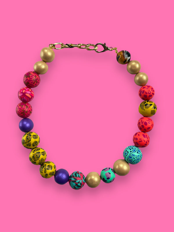 Collar Esferas Multicolor