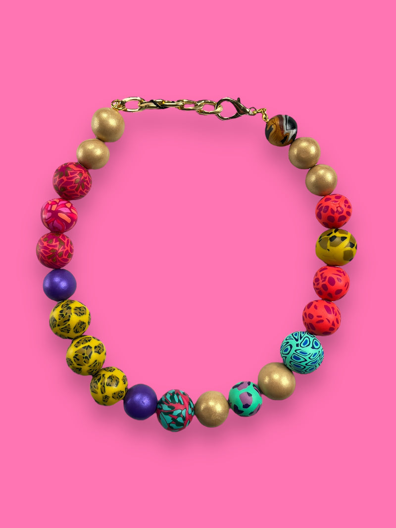 Collar Esferas Multicolor