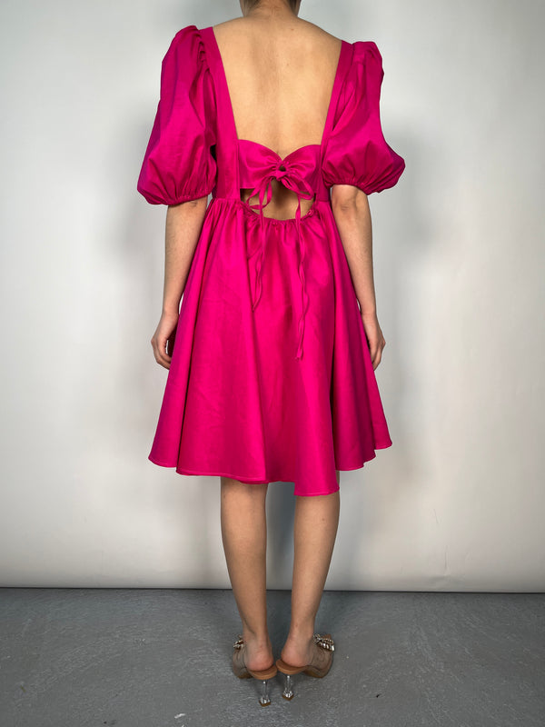 Vestido Mangas Globo