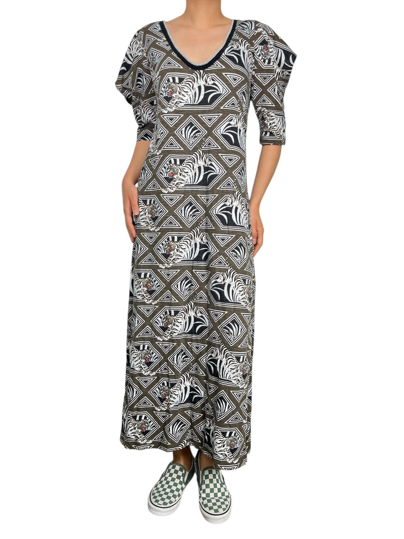 Vestido Gris Tigres
