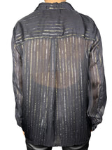 Blusa Translúcida Rayas Lurex