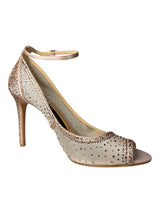 Zapatos Peep Toe con Strass