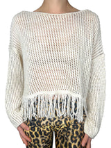 Sweater Calado Flecos