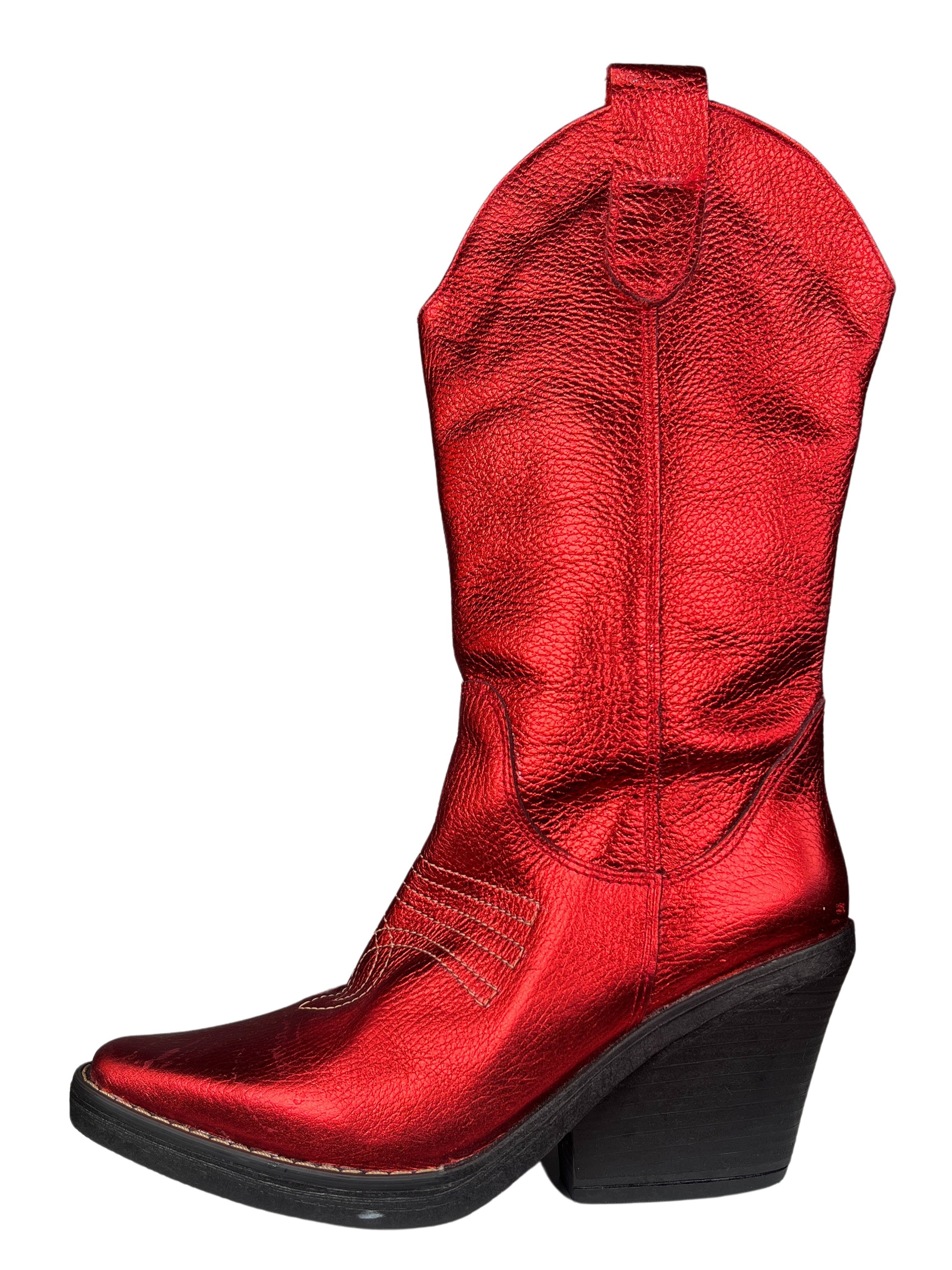 Botas Cowboy Rojo - CLAUDIA ORTIZ* – Market People