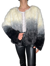 Chaqueta Efecto Pelo Bicolor