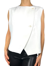 Chaqueta sin Mangas Asimétrica