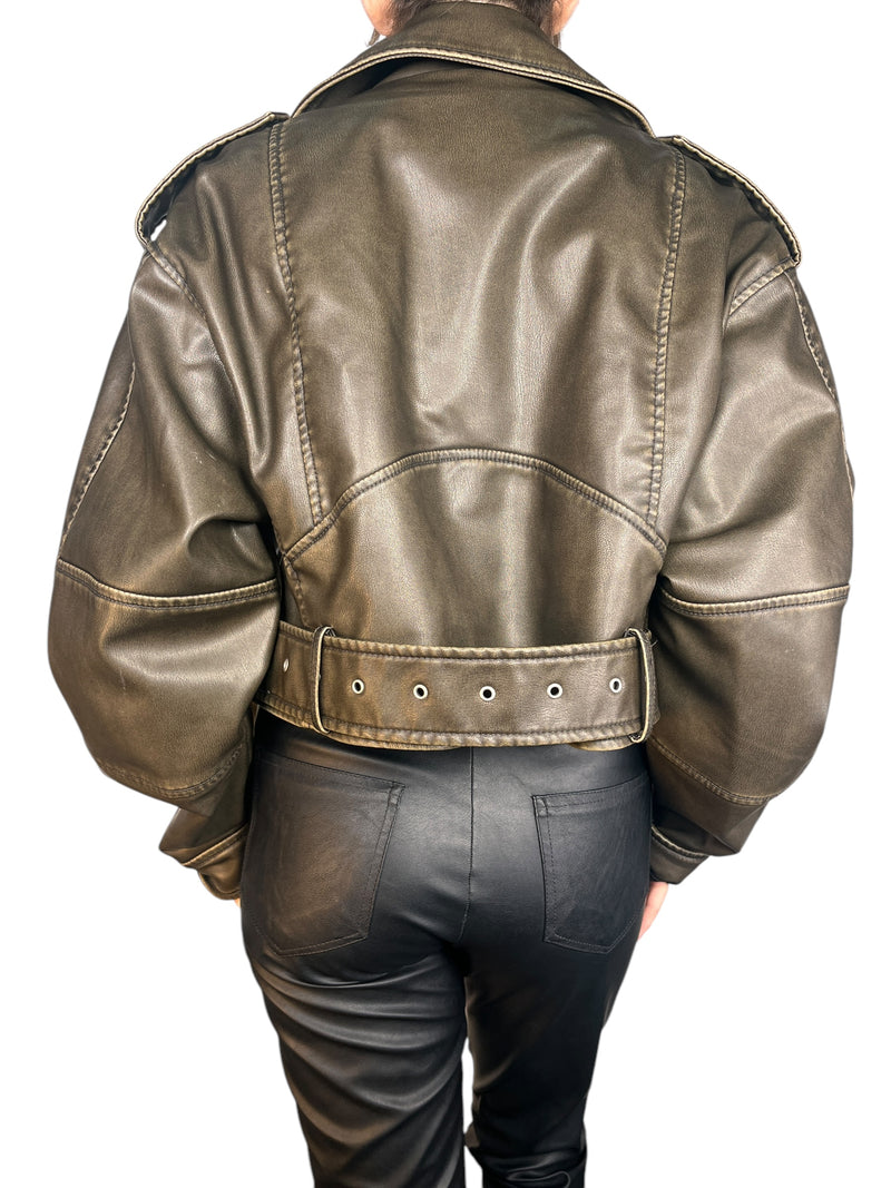 Chaqueta Biker Ecocuero