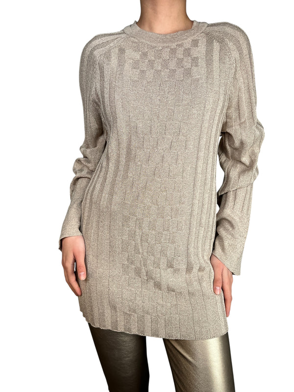 Sweater Viscosa Fibras Metalziadas
